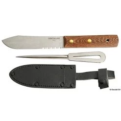 Marathon Osculati Stainless Steel Knife, Marlin Spike With Leather Sheath Accessories