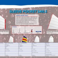 Optiparts Optimist White Sleeve Pocket Sail. EX1061W Dinghy Hardware