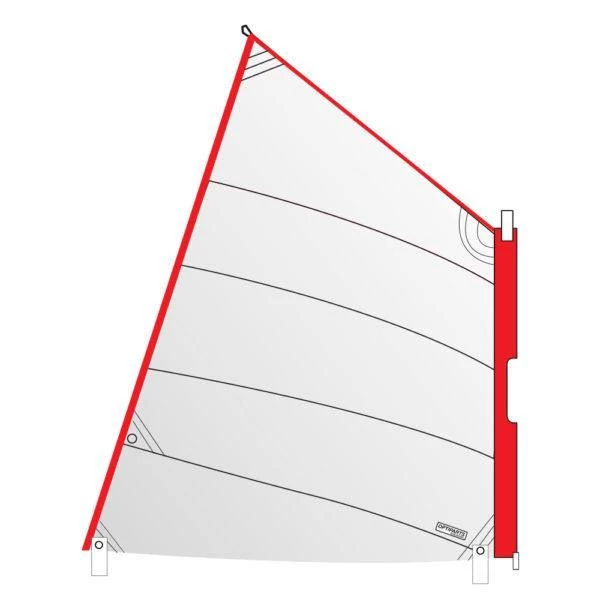Optiparts Optimist White Sleeve Pocket Sail With Reef Eye Dinghy Hardware 3 Optiparts Optimist White Sleeve Pocket Sail With Reef Eye Dinghy Hardware