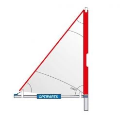 Optiparts Optimist Trisail With Boom, Mast And Mast Extender EX1064 Dinghy Hardware