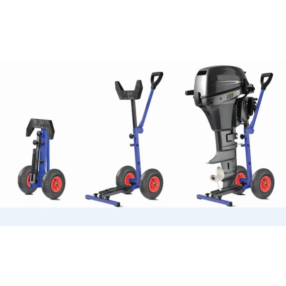 Marathon Boat Hardware Folding Outboard EngineTrolley From Waveline 3 Marathon Boat Hardware Folding Outboard EngineTrolley From Waveline