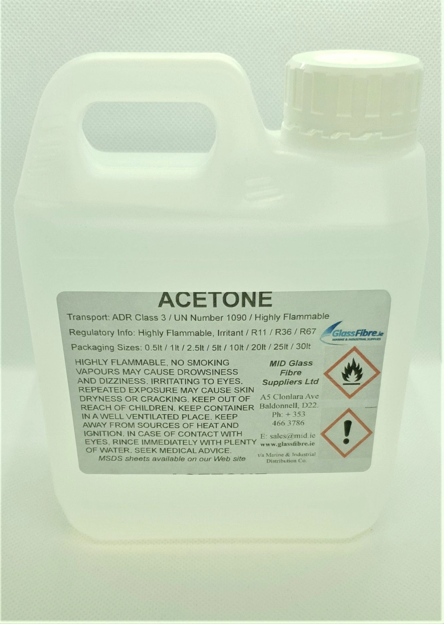 MID GlassFibre Supplies Ltd Acetone Cleaning & Maintenance 5 MID GlassFibre Supplies Ltd Acetone Cleaning & Maintenance