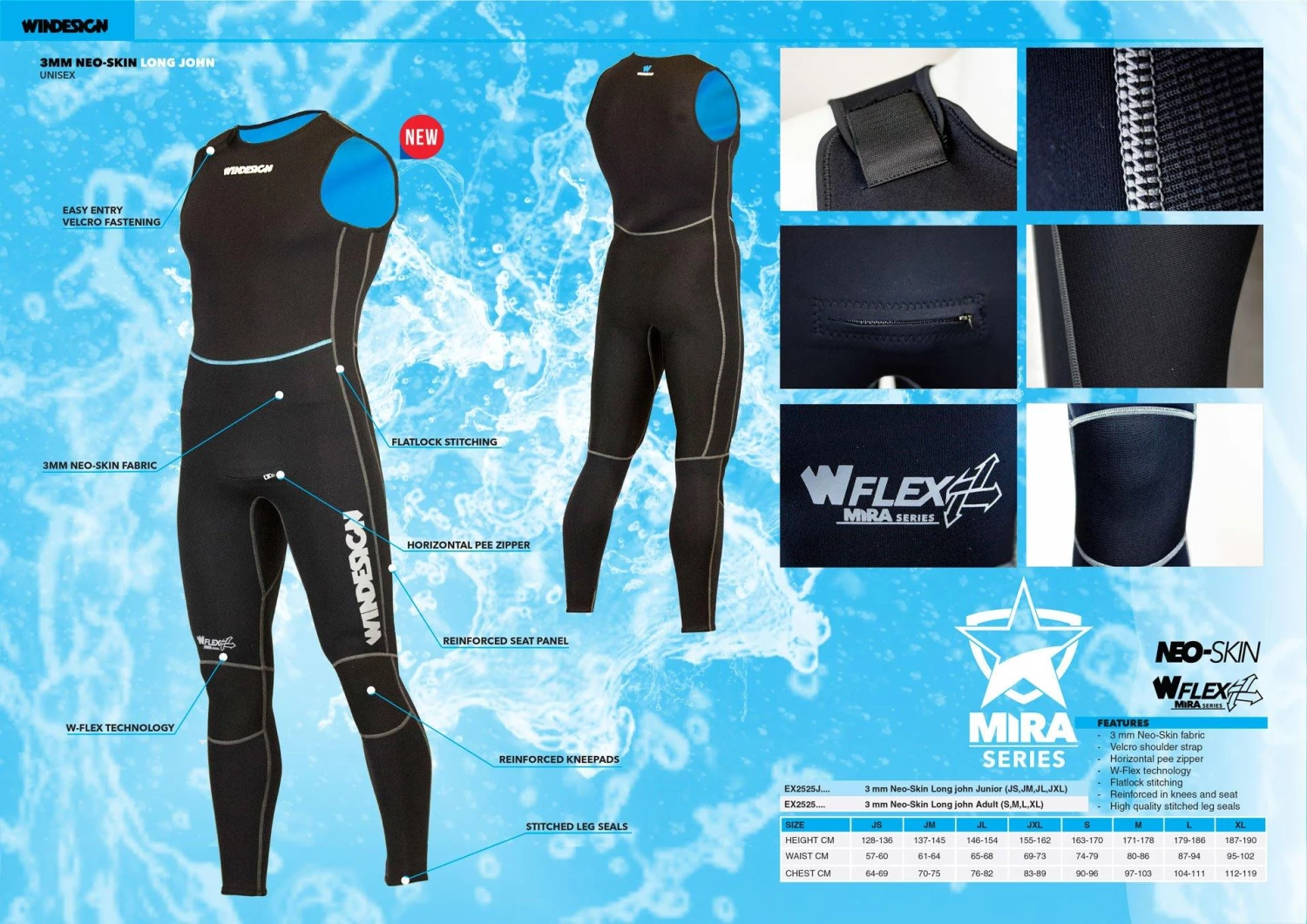Optiparts Dinghy Wear Windesign 3mm Neo-Skin Long John 5 Optiparts Dinghy Wear Windesign 3mm Neo-Skin Long John