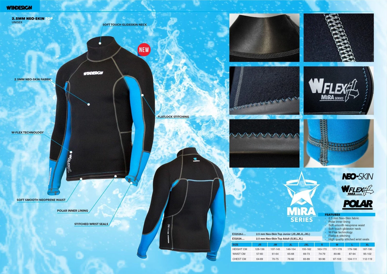 Optiparts Dinghy Wear Windesign 2.5mm Neo-Skin Top 5 Optiparts Dinghy Wear Windesign 2.5mm Neo-Skin Top