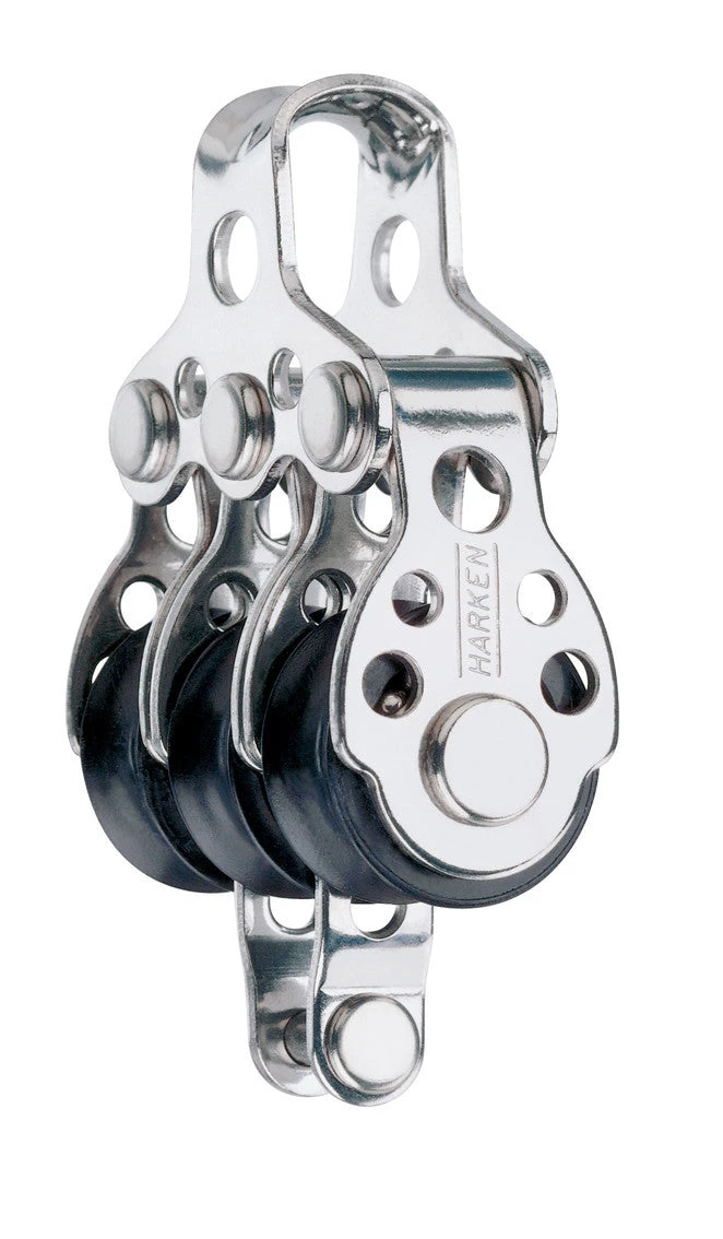 Harken 16 Mm Triple Air Block W/Becket 409 3 Harken 16 Mm Triple Air Block W/Becket 409