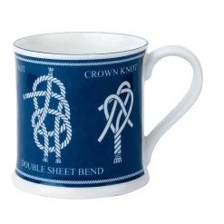 Nauticalia Knots China Mug Nautical Gifts