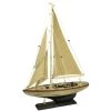 Nauticalia Yacht With Distressed Hull 30cm Nautical Gifts 2 Nauticalia Yacht With Distressed Hull 30cm Nautical Gifts