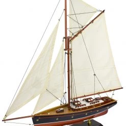 Nauticalia Gaff-Rigged Yacht With Cabin 60cm Nautical Gifts