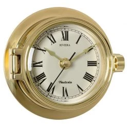 Nauticalia Nautical Gifts Riviera Brass Clock