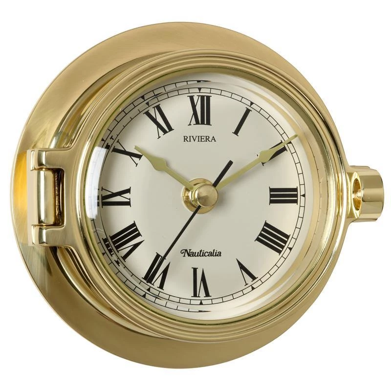 Nauticalia Nautical Gifts Riviera Brass Clock 3 Nauticalia Nautical Gifts Riviera Brass Clock