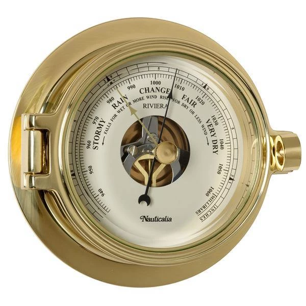 Nauticalia Riviera Brass Barometer Nautical Gifts 3 Nauticalia Riviera Brass Barometer Nautical Gifts