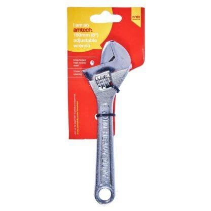 CCEC Distributors Amtech 6" (150mm) Adjustable Wrench 3 CCEC Distributors Amtech 6" (150mm) Adjustable Wrench