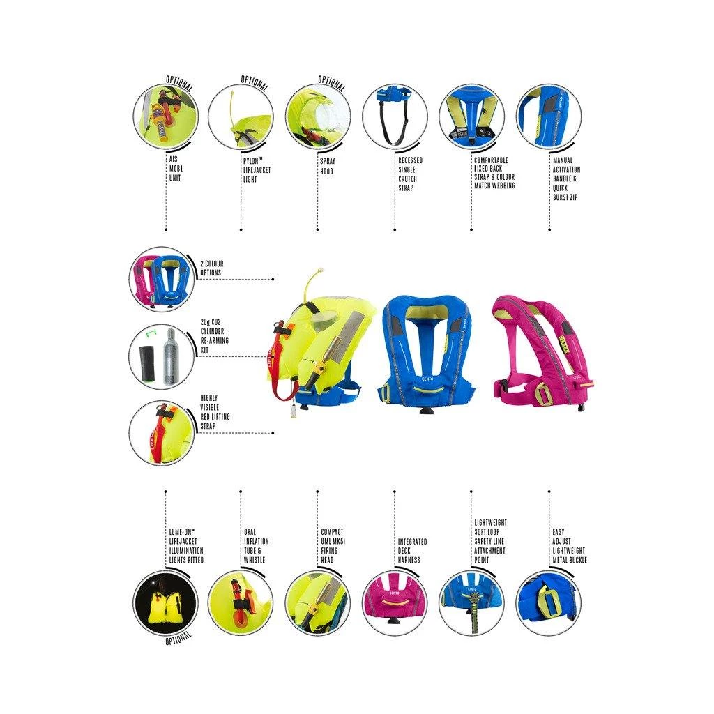 Marathon Spinlock Deckvest Cento - Child's Inflatable Lifejacket 5 Marathon Spinlock Deckvest Cento - Child's Inflatable Lifejacket