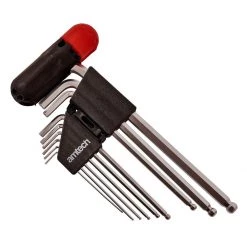 CCEC Distributors Amtech 9pc Extra Long Ball End Hex Key Set