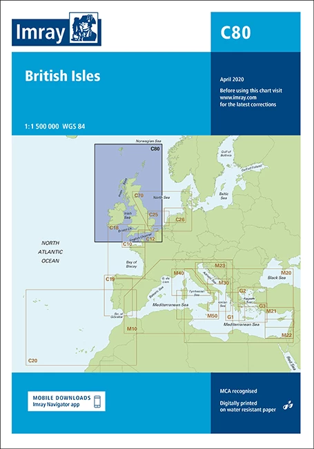 One Ocean Charts & Navigation Imray C80 British Isles 3 One Ocean Charts & Navigation Imray C80 British Isles