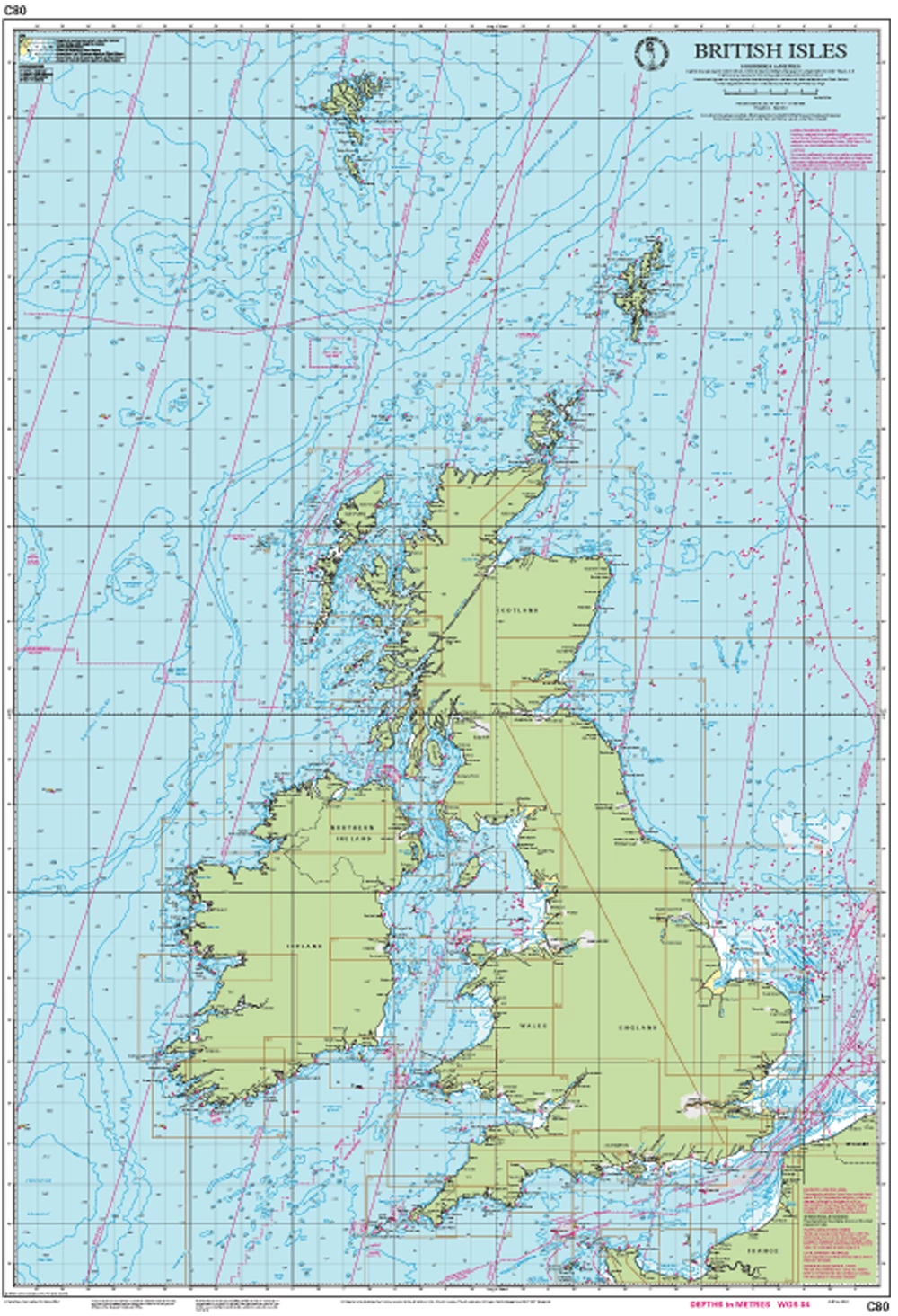 One Ocean Charts & Navigation Imray C80 British Isles 4 One Ocean Charts & Navigation Imray C80 British Isles