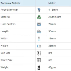 Harken Yacht Equipment Clamcleat CL253 Trapeze And Vang Cleat