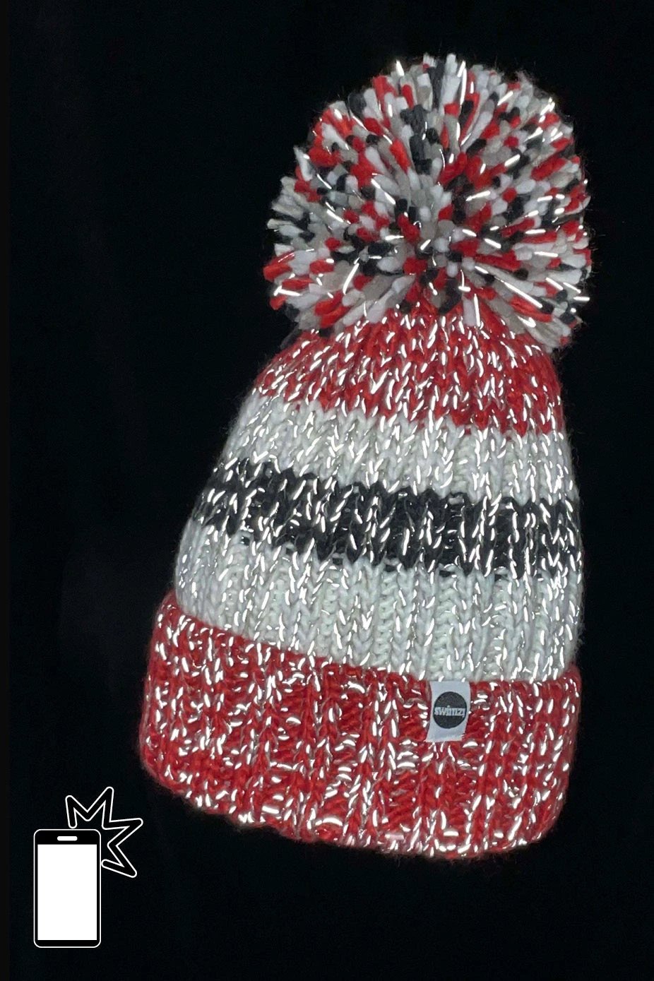 Accessories Swimzi Reflective Super Bobble Hat 4 Accessories Swimzi Reflective Super Bobble Hat