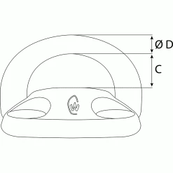 Proboat Wichard Forged Stainless Steel Double Folding Pad Eye