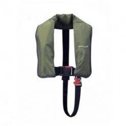 Marathon Waveline Manual Olive Lifejacket With Crotch Strap