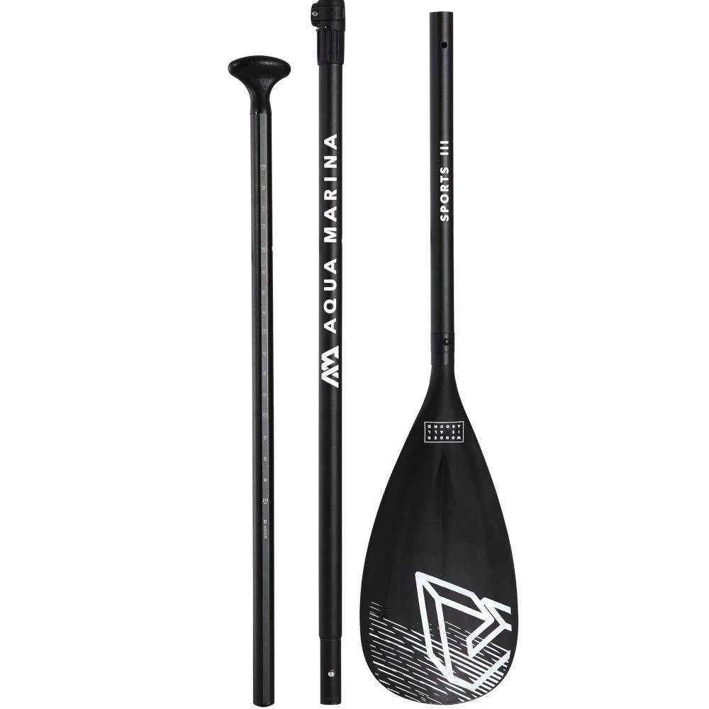 BogBay Watersports Aqua Marina 2021 Sports III Adjustable Aluminum ISUP Paddle 3 BogBay Watersports Aqua Marina 2021 Sports III Adjustable Aluminum ISUP Paddle