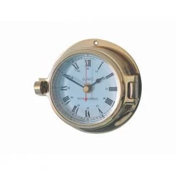 Meridian Zero Nautical Gifts Brass Channel Clock