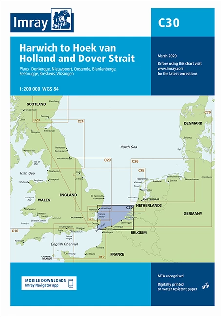 One Ocean Imray C30 Harwich To Hoek Van Holland And Dover Strait Charts & Navigation 3 One Ocean Imray C30 Harwich To Hoek Van Holland And Dover Strait Charts & Navigation