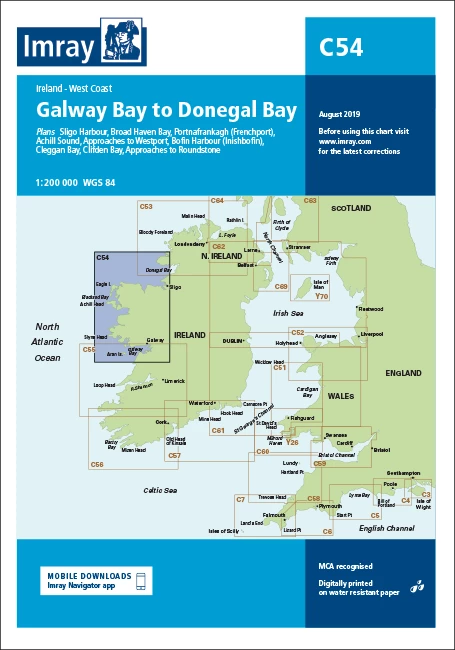 One Ocean Imray C54 Galway Bay To Donegal Bay Charts & Navigation 3 One Ocean Imray C54 Galway Bay To Donegal Bay Charts & Navigation