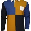 Crew Clothing Casual Wear Crew Colour Block Rugby Top 2 Crew Clothing Casual Wear Crew Colour Block Rugby Top