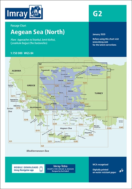 One Ocean Charts & Navigation Imray G2 Aegean Sea (North) Passage Chart 3 One Ocean Charts & Navigation Imray G2 Aegean Sea (North) Passage Chart
