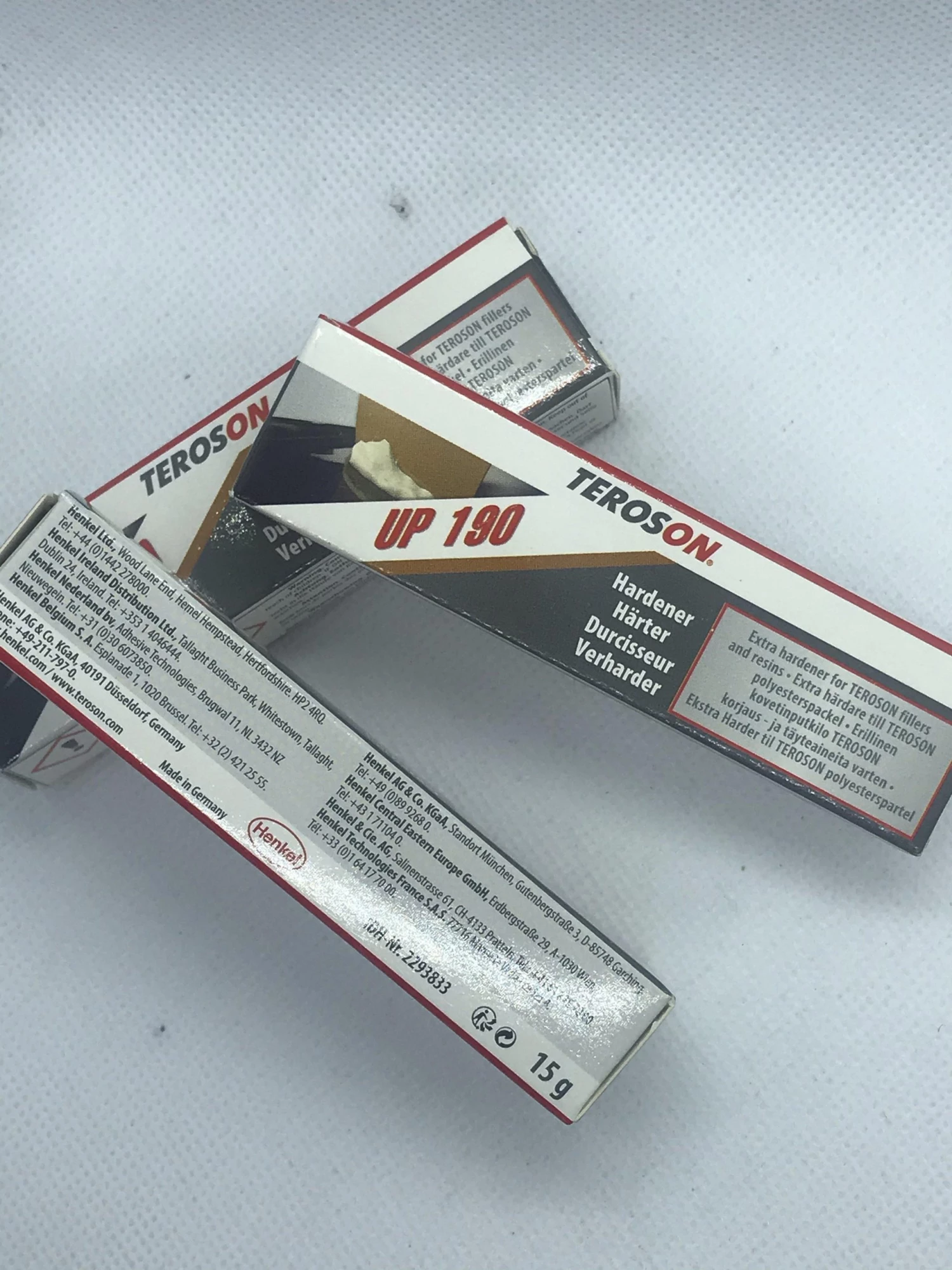 Lankhorst Teroson UP190 Hardener 15g Tube Cleaning & Maintenance 5 Lankhorst Teroson UP190 Hardener 15g Tube Cleaning & Maintenance