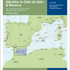One Ocean Imray M11 Gibraltar To Cabo De Gata And Morocco Charts & Navigation