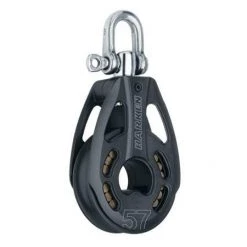 Harken 57mm Aluminum Black Magic Airblock With Swivel 3215 Yacht Equipment