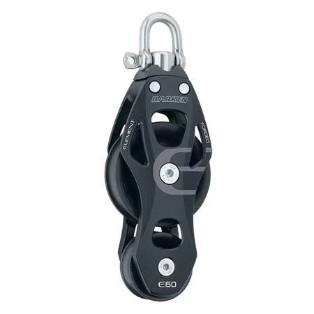 Harken 60mm Aluminum Element Fiddle Block With Swivel 6262 Yacht Equipment 3 Harken 60mm Aluminum Element Fiddle Block With Swivel 6262 Yacht Equipment