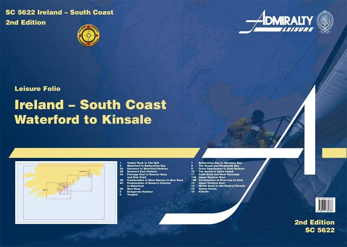 One Ocean Admiralty Folio SC5622 Ireland - South Coast Waterford Harbour To Kinsale Charts & Navigation 3 One Ocean Admiralty Folio SC5622 Ireland - South Coast Waterford Harbour To Kinsale Charts & Navigation