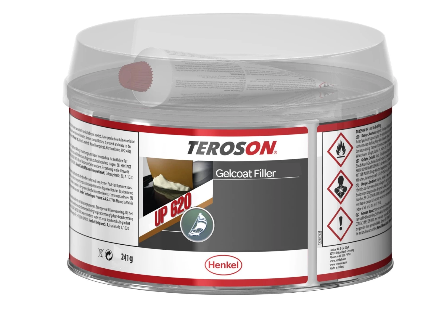 Marathon Cleaning & Maintenance Teroson / Plastic Padding Gelcoat Filler 241gm Tin 3 Marathon Cleaning & Maintenance Teroson / Plastic Padding Gelcoat Filler 241gm Tin